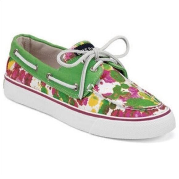 Sperry Womens paint splatter boat shoes size 6.5M - Picture 1 of 7
